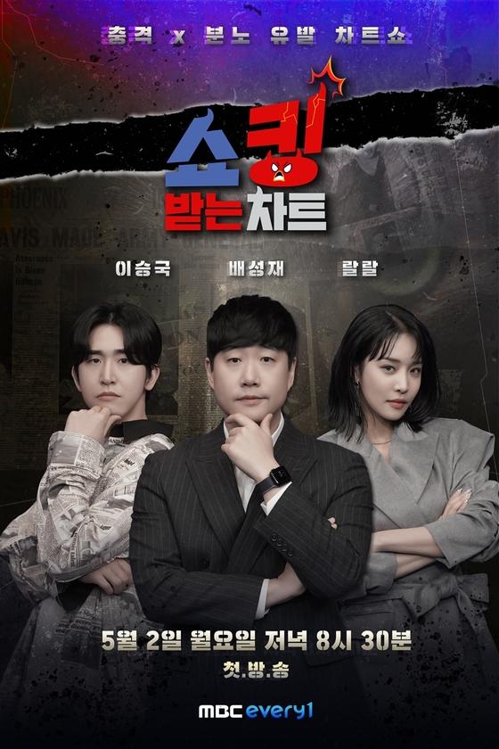 킹 받는 일 있었나? ‘쇼킹 받는 차트’ 포스터 공개  배성재X이승국X랄랄, 킹 받는 일 있었나? ‘쇼킹 받는 차트’ 포스터 공개
