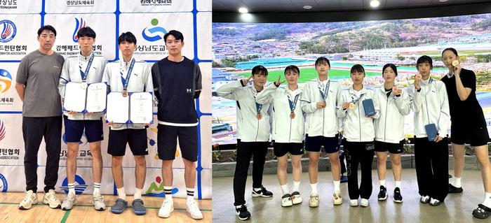 Gimcheon University badminton team wins bronze medal at the 105th National Sports Festival